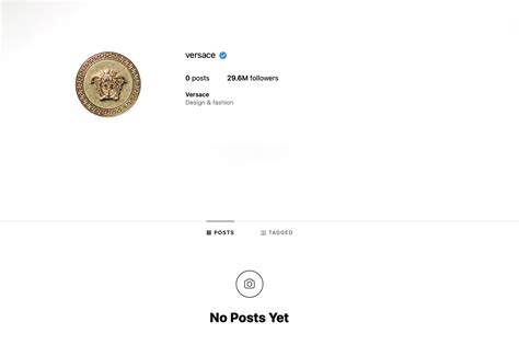 Versace Wipes Slate Clean On Instagram 